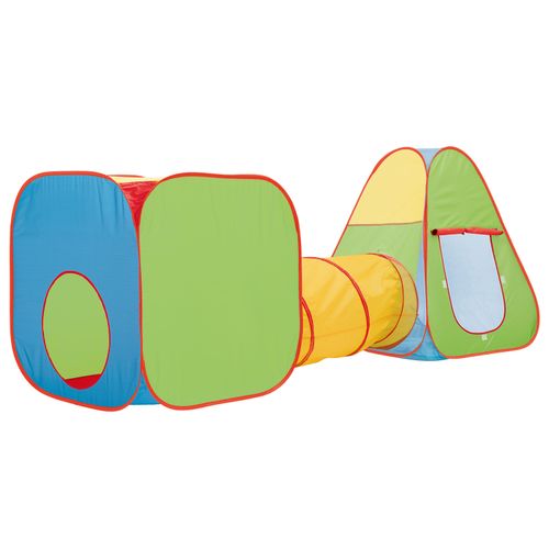 Playtive Kinder Pop up Spielzelt mit Tunnel (bunt)