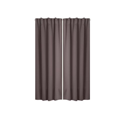 Home Wohnideen Fertigschal Verdunklungsstoff 2er Pack (stein, 225 x 140 cm) 225 x 140 cm