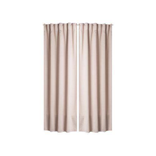 Home Wohnideen Fertigschal Verdunklungsstoff 2er Pack (beige, 245 x 140 cm) 245 x 140 cm