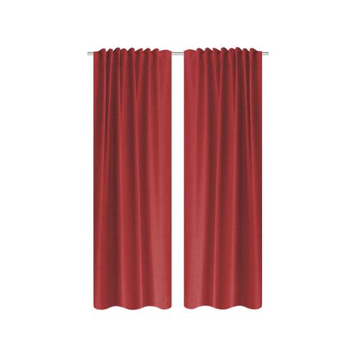 Home Wohnideen Thermovorhang Struktur 2er Pack (245 x 135 cm, bordeaux)