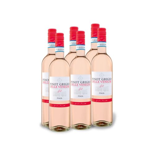 6 x 0,75-l-Flasche Weinpaket Pinot Grigio delle Venezie DOC trocken, Roséwein