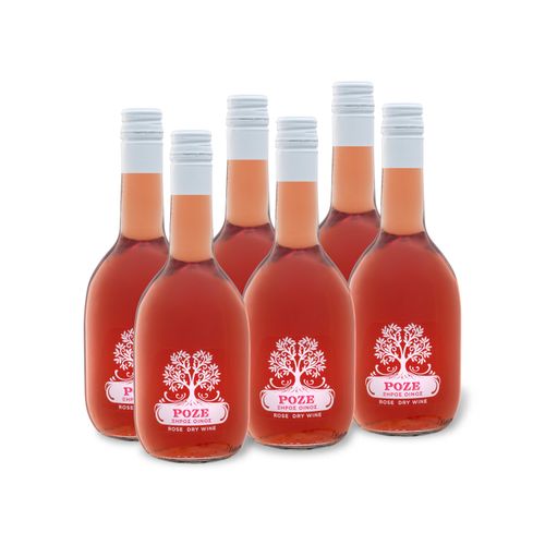 6 x 0,5-l-Flasche Weinpaket Roséwein trocken 0,5-l, Roséwein