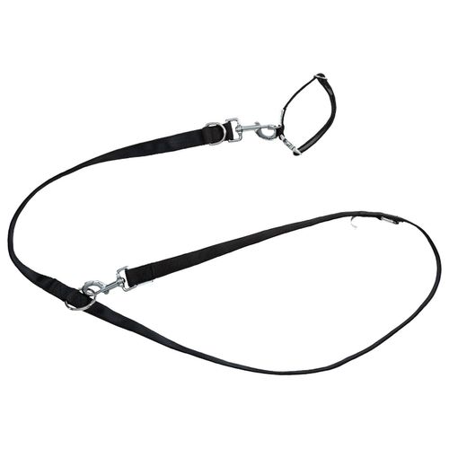 zoofari® Hundehalsband und Hundeleine (M, schwarz) M