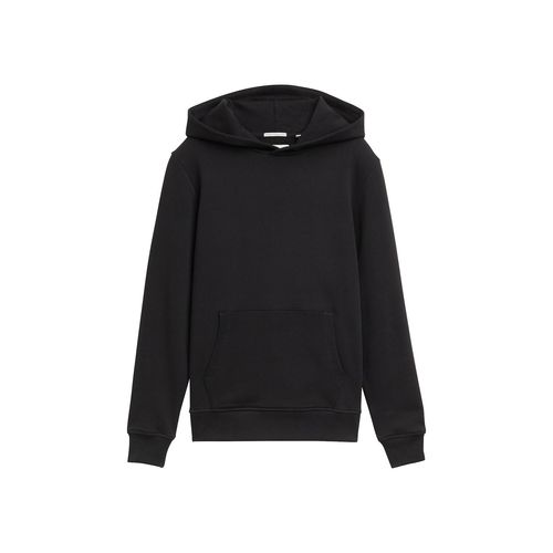TOM TAILOR Jungen Hoodie Sweatshirt mit Rückenprint, schwarz, Uni, Gr. 128