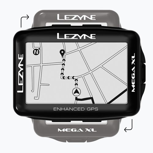 Lezyne Mega Xl Fahrradcomputer Schwarz Schwarz One Size