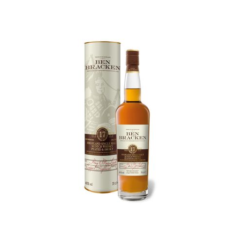 Ben Bracken Highland Single Malt Scotch Whisky Peated & Smoky 17 Jahre mit Geschenkbox 40% Vol