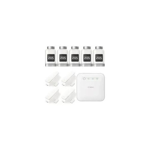 Bosch Smart Home - Starter Set Heizung II mit 5 Thermostaten & 4 Tür-/Fensterkontakt II