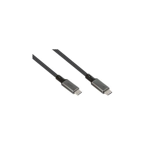 USB 4.0 Lade/-Datenkabel Good Connections, USB-C an USB-C, Leistung 240 W, bis 40 Gbit/s, Länge 0,5 m, schwarz