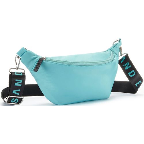 Bauchtasche ELBSAND, Damen, Gr. B/H/T: 26cm x 12cm x 7cm, blau (türkis), Polyester, unifarben, clean, Taschen, CrossBody, Gürteltasche, Brusttasche, Hüfttasche VEGAN