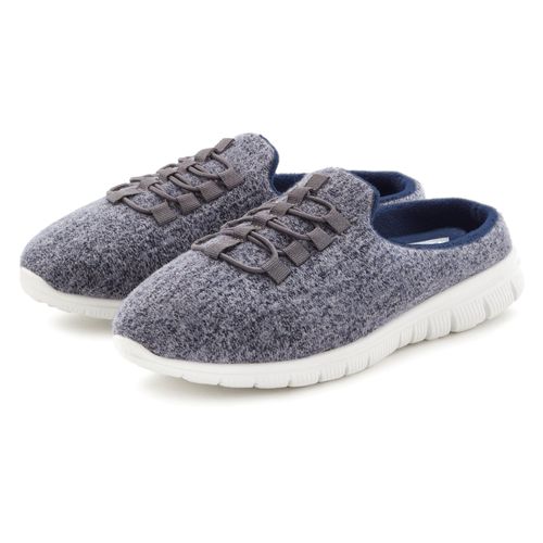 Slip-On Sneaker VIVANCE, Damen, Gr. 37, blau (blaugrau), Obermaterial: 100% Textilmaterial. Futter: 100% Textilmaterial. Decksohle: 100% Textilmaterial. Laufsohle: 100% Synthetik, unifarben, meliert, casual, Schuhe, Hausschuh, Slipper, Pantoffel, Clog, Sneaker VEGAN