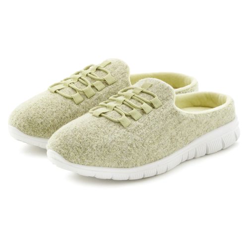 Slip-On Sneaker VIVANCE, Damen, Gr. 36, grün (hellgrün), Obermaterial: 100% Textilmaterial. Futter: 100% Textilmaterial. Decksohle: 100% Textilmaterial. Laufsohle: 100% Synthetik, unifarben, meliert, casual, Schuhe, Hausschuh, Slipper, Pantoffel, Clog, Sneaker VEGAN
