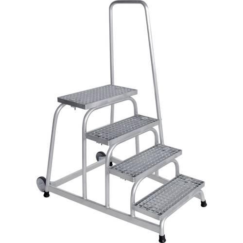 MUNK Günzburger Steigtechnik Guenzburger Steigtechnik 51024 Aluminium Treppe Arbeitshöhe (max.): 2.8 m Silber 18 kg