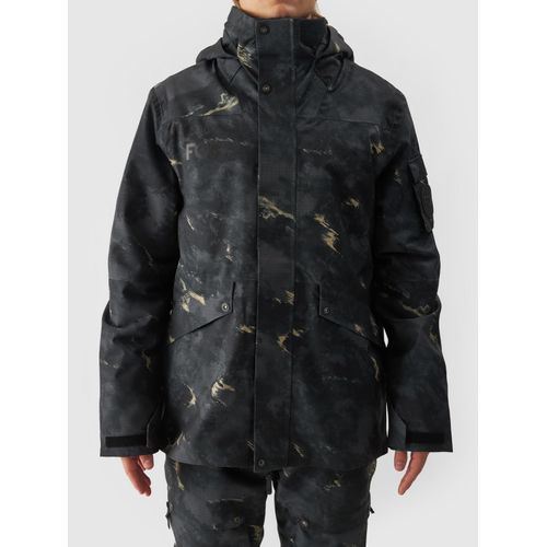 Skijacke 4F, Herren, Gr. XL, schwarz, Web, Obermaterial: 100% Polyester. Futter: 100% Polyester. Wattierung: 100% Polyester, colorblocking, sportlich, hoch geschlossener Ausschnitt, Langarm eingesetzt eingefasste Kante mit Klettverschluss, Jacken