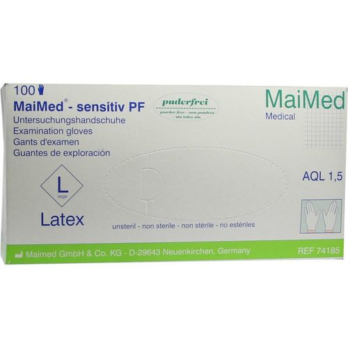 Maimed-Sensitiv Puderfrei Gr. L 100 ST