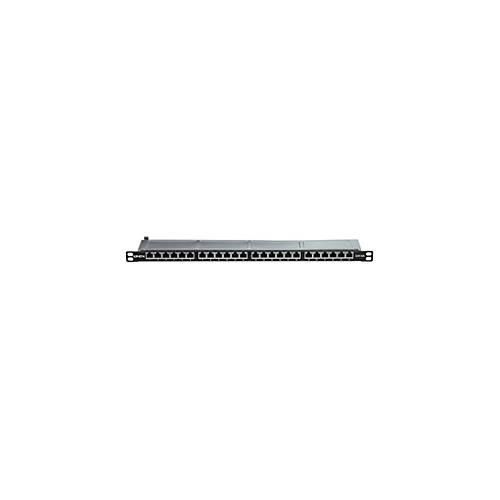 LINDY - Patch Panel - CAT 6 - STP - RJ-45 X 24 - Schwarz