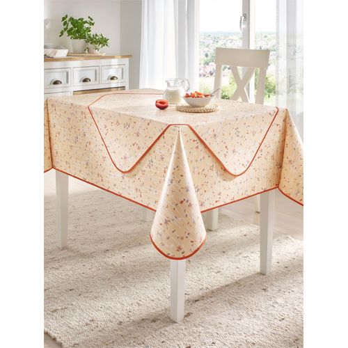 Tischdecke Gr. 3, beige, B:130cm L:160cm, Tischdecken
