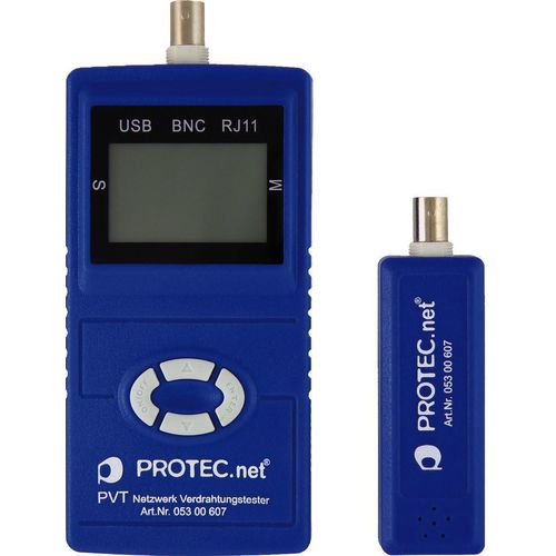 PROTEC.net PVT Netzwerk Verdrahtungstester, inkl. 9 V Blockbatterie