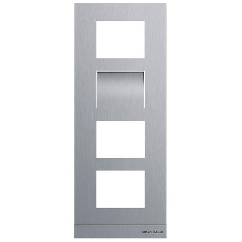 BUSCH-JAEGER Frontplatte 4f sw Kst 135x348,9x17,6mm