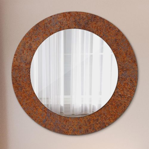 Spiegel - Mirror zum Wandspiegel Schlafzimmer – Schminkspiegel- verrostet Metall- Ø60cm
