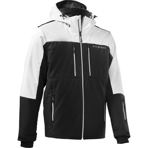 BLACK CREVICE - Herren Wintersport Jacke | Farbe: Schwarz/Weiß | Größe: L