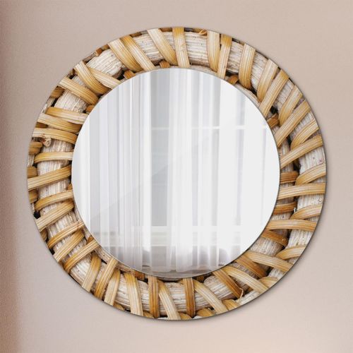 Spiegel - Mirror zum Wandspiegel Schlafzimmer – Schminkspiegel- natürlich Zopf- Ø60cm