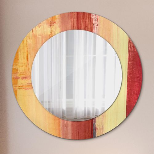 Spiegel - Mirror zum Wandspiegel Schlafzimmer – Schminkspiegel- abstrakt Gemälde- Ø60cm
