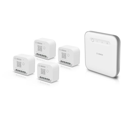 Bosch Smart Home Starterset mit 1 Controller II & 4 Licht-/Rollladensteuerungen, weiß (8750002078BL4)
