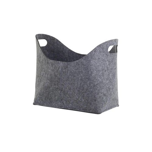 Aufbewahrungskorb - grau - Filz - 39 cm - 29 cm - cm 22,0 - Sconto