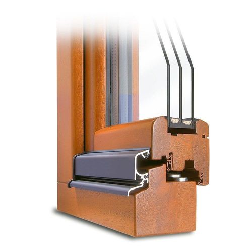 fensterversand.com Teak Fenster, Holzfenster Classic 68 mm, Meranti Teak, festverglast, 510x510 mm, individuell konfigurieren