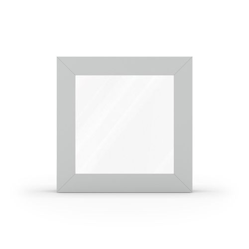 fensterversand.com Fenster Lichtgrau RAL 7035, PVC-Alu TwinSet 4000, 510 x 510 mm, festverglast mit 2-fach Verglasung, individuell konfigurieren