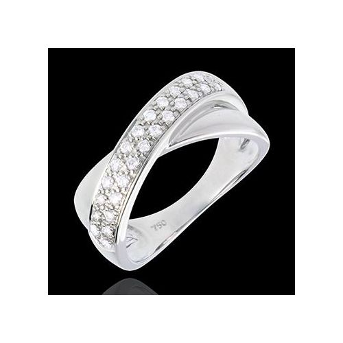 Edenly Diamantring Ellipse in Weissgold semi besetzt - 0.26 Karat - 26 Diamante