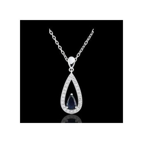 Edenly AnhÃ¤nger Tropfen Soraya - Saphir und Diamant