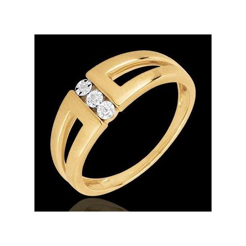 Edenly Diamantring Trilogie Unendlichkeit Selma Gelbgold
