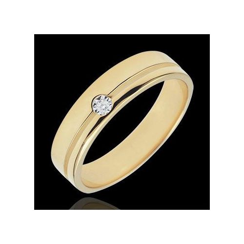 Edenly Trauring Olympia Diamant - Mitteleres Modell - Gelbgold