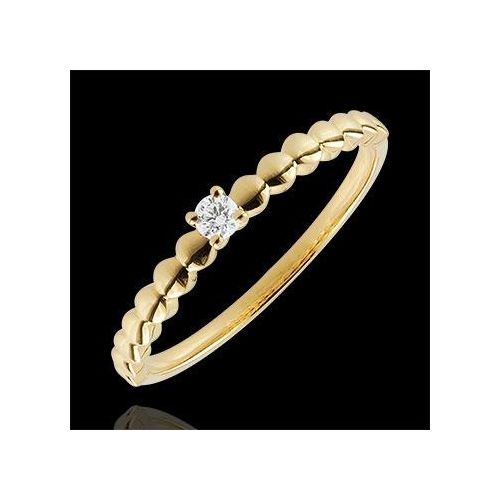 Edenly SolitÃ¤r Ring Goldenes Bonbon Gelbgold
