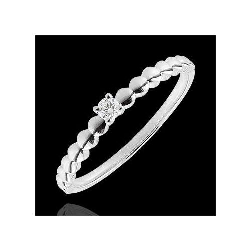 Edenly SolitÃ¤r Ring Goldenes Bonbon WeiÃŸgold