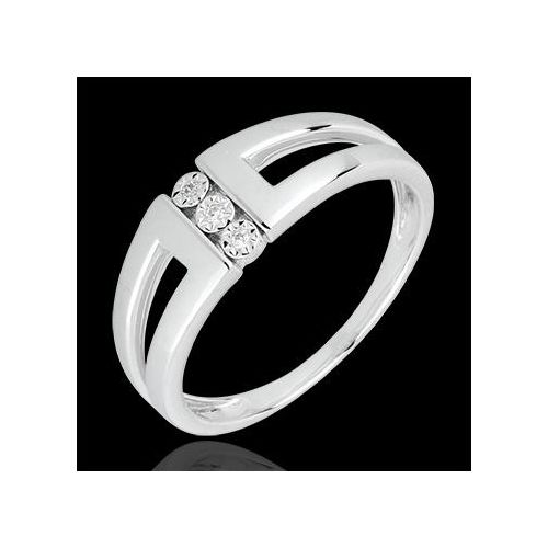 Edenly Diamantring Trilogie Unendlichkeit - Selma - in WeiÃŸgold