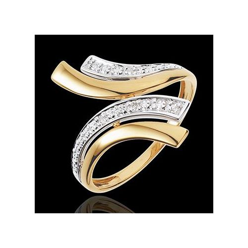 Edenly Diamantring Nofretete - WeiÃŸgold mit 5 Diamanten