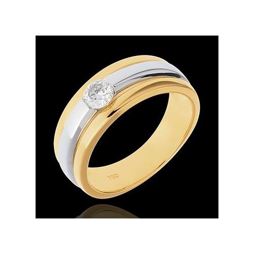 Edenly SolitÃ¤r Diamantring Eklipse in Weiss- und Gelbgold - 0.27 Karat