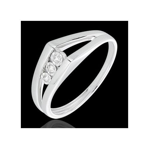 Edenly Diamantring Trilogie Odyssee in WeiÃŸgold