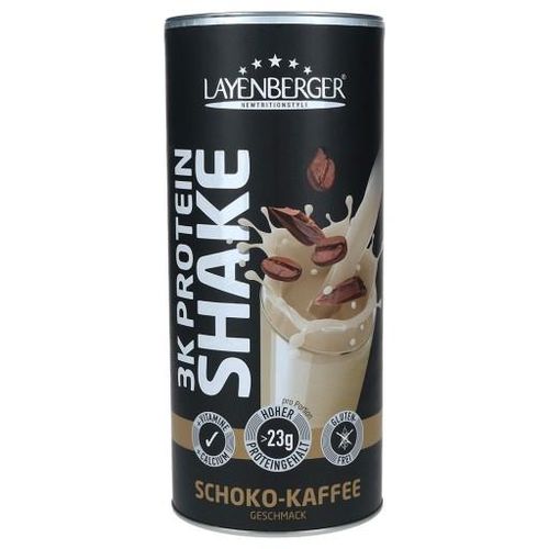 LAYENBERGER 3K Protein Shake Schoko-Kaffee Pulver 360 g