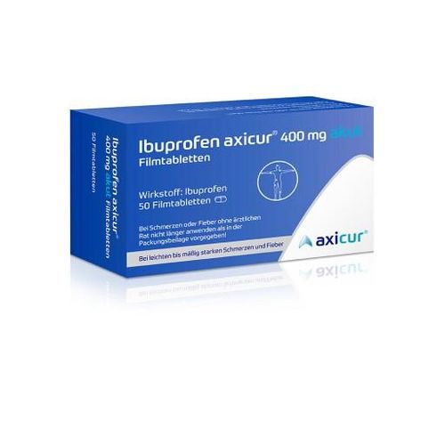 IBUPROFEN axicur 400 mg akut Filmtabletten 50 St