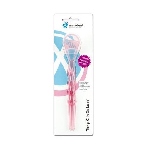 MIRADENT Zungenreiniger Tong-Clin de L.pink trans. 1 St