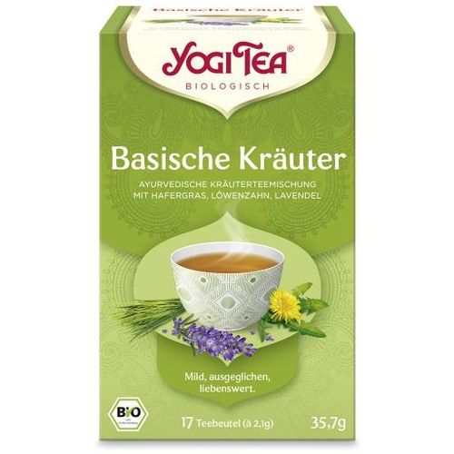 YOGI TEA, Basische Kräuter, Bio Kräutertee Filterbeutel 17X2.1 g