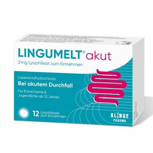 LINGUMELT akut Lyophilisate stoppt schnell akuten Durchfall 12 St