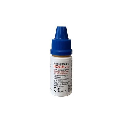 GLUCO TEST DUO Kontrolllösung hoch 4 ml