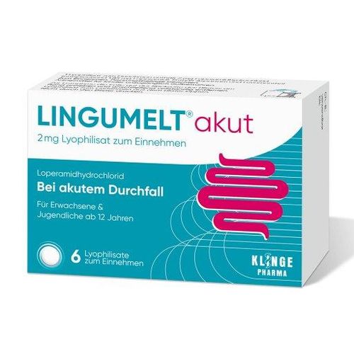 LINGUMELT akut Lyophilisate stoppt schnell akuten Durchfall 6 St