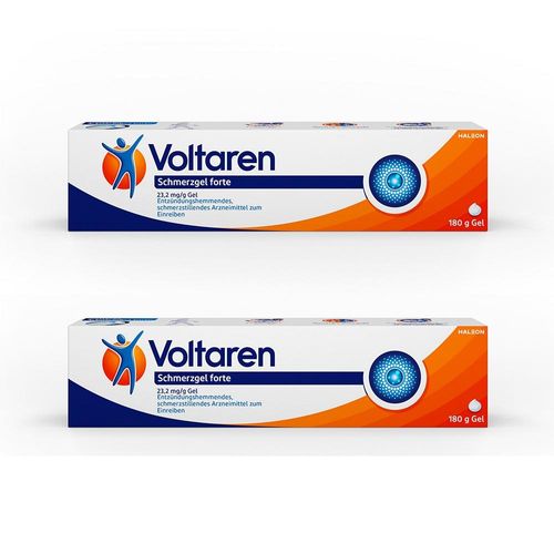 Voltaren Schmerzgel forte 23,2 mg/g Gel mit Diclofenac 2x180g 2X180 g