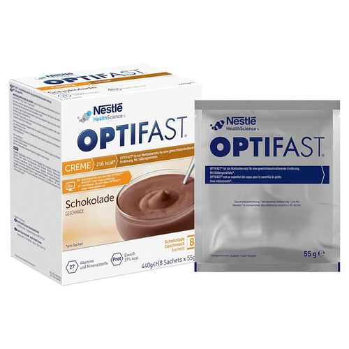 OPTIFAST Creme Schokolade Pulver 8X55 g