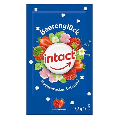 INTACT Traubenzucker Lutscher Beerenglück 75 g